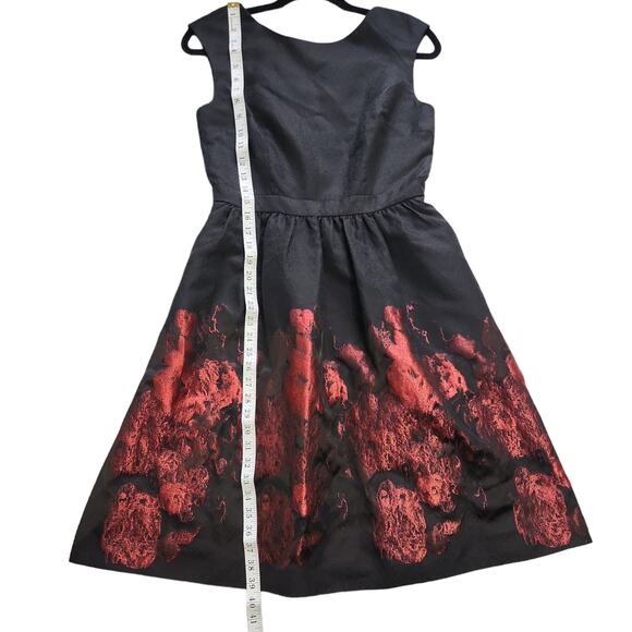 Cynthia Steffe Metallic Floral Dress Size 4 - Picture 10 of 14